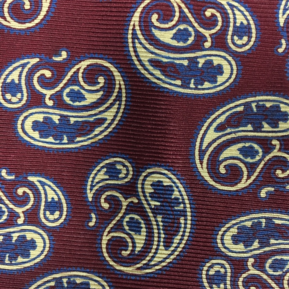 BURBERRYS 100% Silk Paisley Necktie 3 1/2 X 56